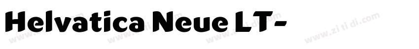 Helvatica Neue LT字体转换